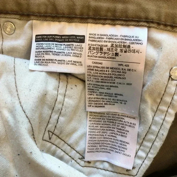 Levi’s 541 Athletic Taper Fit 5 Pocket Twill Tan Khaki Pant Size 40 - Picture 10 of 13